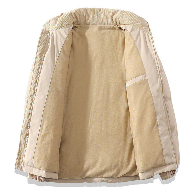 Winter Contrast-colored Padded Jacket Unisex