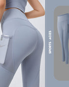 SS Yoga Pants Grey Lake Blue