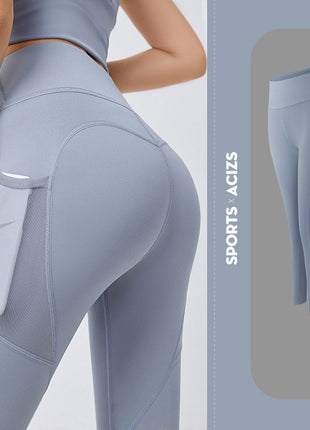 SS Yoga Pants Grey Lake Blue
