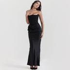Women's Bandeau Backless Party Evening Dress