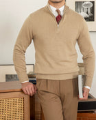 SS Men's Wool Sweater Apricot