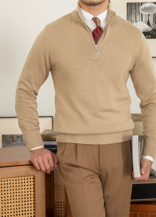 SS Men's Wool Sweater Apricot