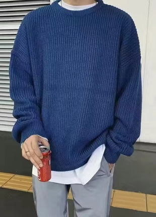 SS Loose Sweater dark blue