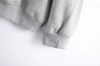Fleece Boston Letters Print Cotton Pullover Sweatshirt