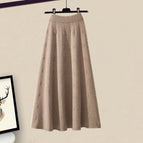 khaki skirt / M