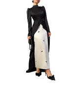 SS Pleated Dress Black