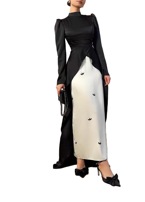 SS Pleated Dress Black