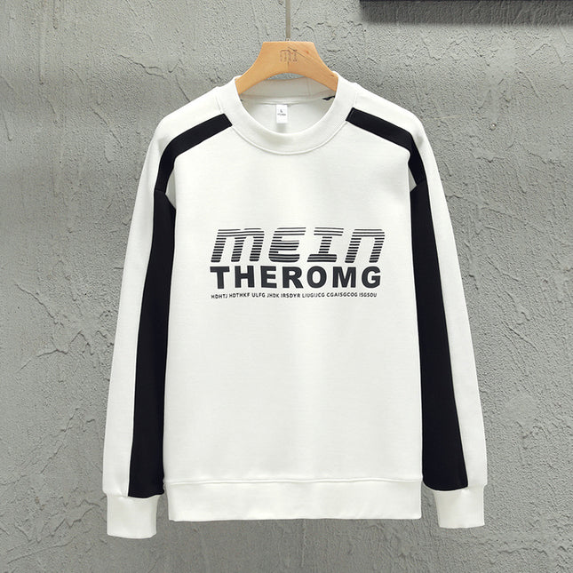 Men's Loose-fitting Casual Pullover White