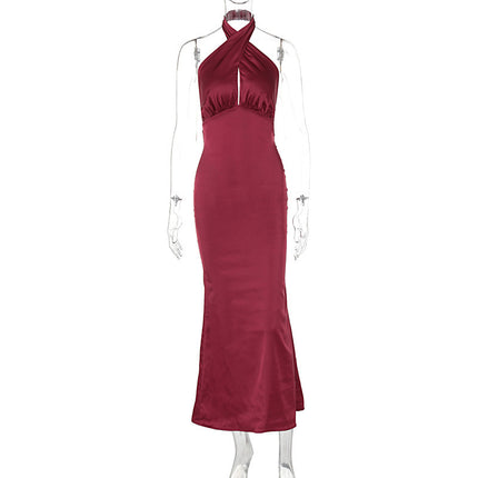 Fashion Elegant Backless Sleeveless Dress