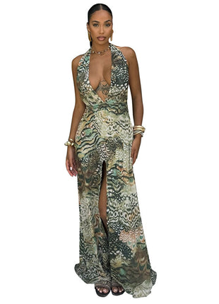 SS Abstract Printing Dress