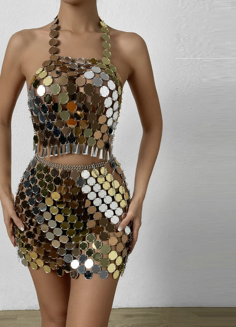 Women's Wrapped Acrylic Suit Top One size