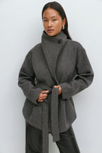 SS Autumn And Winter Coat Dark Gray