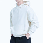 Men's Drop-shoulder Sleeve Hoodie White