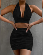 SS 2pcs Dress Black
