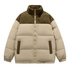 Winter Male New Cotton Thick Padded Coat Brown