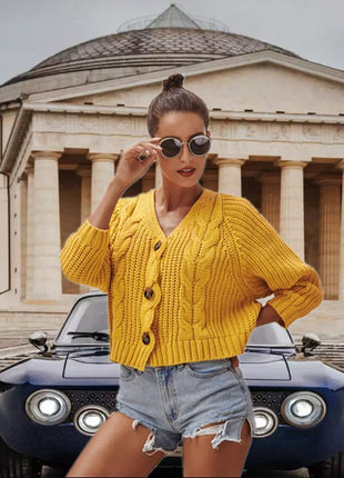 SS Button Down Sweater