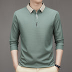 New Men's Autumn Shirt Peacock green
