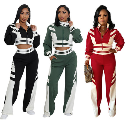 Women's Turtleneck Zipper Two-piece