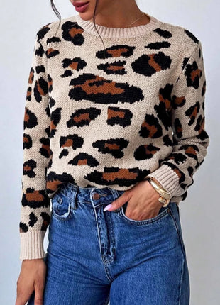SS Leopard Print Sweater