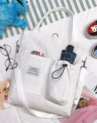 SS Canvas Shoulder bag White