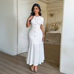Women’s Elegant Sheath Dress White
