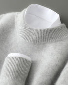 SS Men's Sweater Light gray Half turleneck