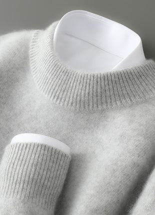 SS Men's Sweater Light gray Half turleneck