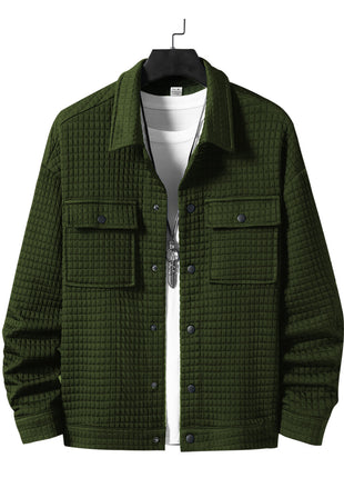 SS Jacquard Oversized Jacket Green