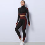 SS 3PCS Yoga Set red black