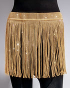 SS Rhinestone Skirt Gold
