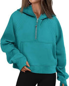 SS Women’s Zipper Hoodies Light green