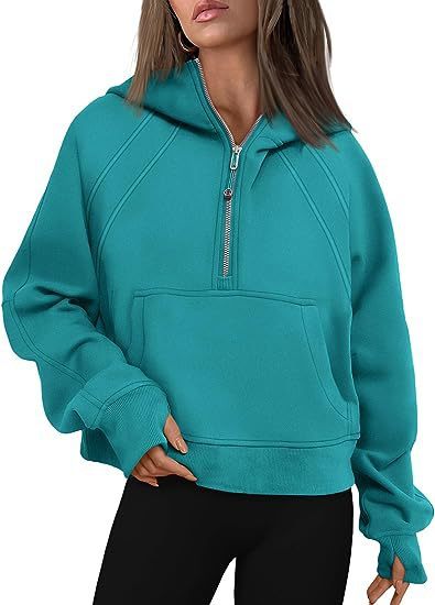 Women’s Zipper Hoodies Sweatshirt Light green